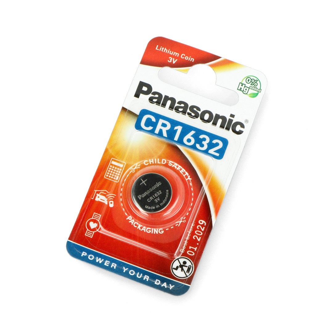 Bateria litowa CR1632 3V Panasonic- 5szt.
