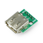 Moduł z gniazdem USB typ A - wlutowane złącza