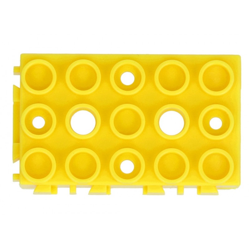 Grove - osłona modułów 1x2 żółta - 4szt.