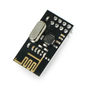 Moduł radiowy nRF24L01+ 2,4GHz - transceiver THT - czarny 