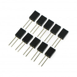 Gniazdo proste 1x2pin raster 2,54mm - pionowe długie