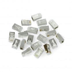 Wtyk sieciowy RJ45 przelotowy Lanberg kat. 6e FTP - 20 szt.