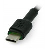 Przewód Green Cell Ray USB 2.0 typ A - USB 2.0 typ C z podświetleniem - 1,2 m czarny z oplotem - zdjęcie 4
