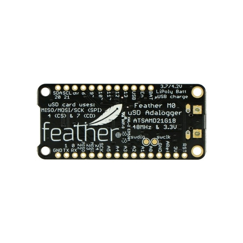 Adafruit Feather M0 Adalogger z czytnikiem microSD - zgodny z Arduino