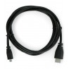 Przewód microHDMI - HDMI - oryginalny dla Raspberry Pi 4 - 2m - czarny - zdjęcie 2
