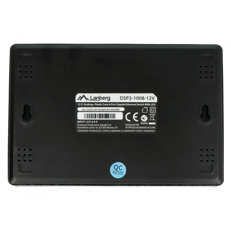 Switch Lanberg DSP2-1008-12V 8 portów 1000Mbps