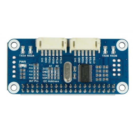 Послідовний розширювальний HAT - I2C, UART, GPIO - Шилд для Raspberry Pi - Waveshare 15667