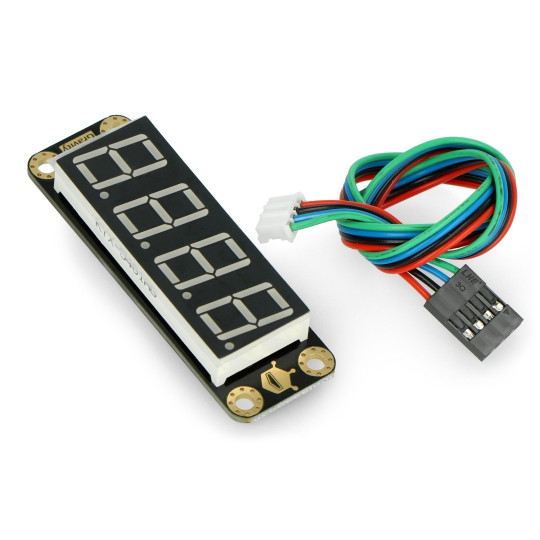 Gravity - 4-розрядний сегментований дисплей I2C - червоний - DFRobot DFR0645-R