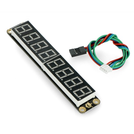 Gravity - 8-розрядний сегментований дисплей I2C - червоний - DFRobot DFR0646-R