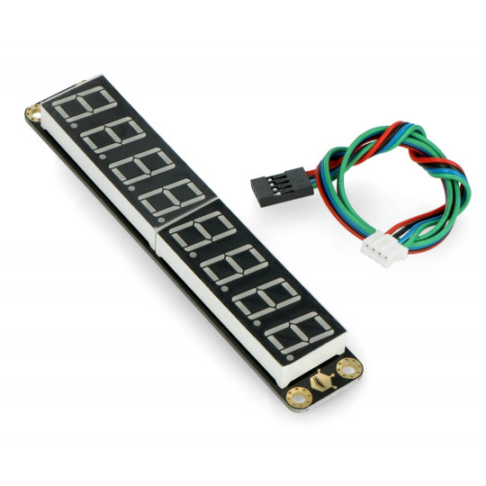 Gravity - 8-розрядний сегментований дисплей I2C - зелений - DFRobot DFR0646-G