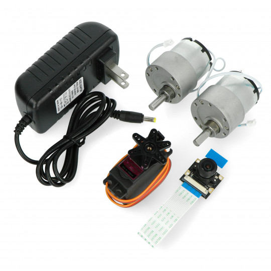 PiRacer DonkeyCar - 4-колісний робот-платформа зі штучним інтелектом, камерою та приводом постійного струму + OLED-дисплей для Ras