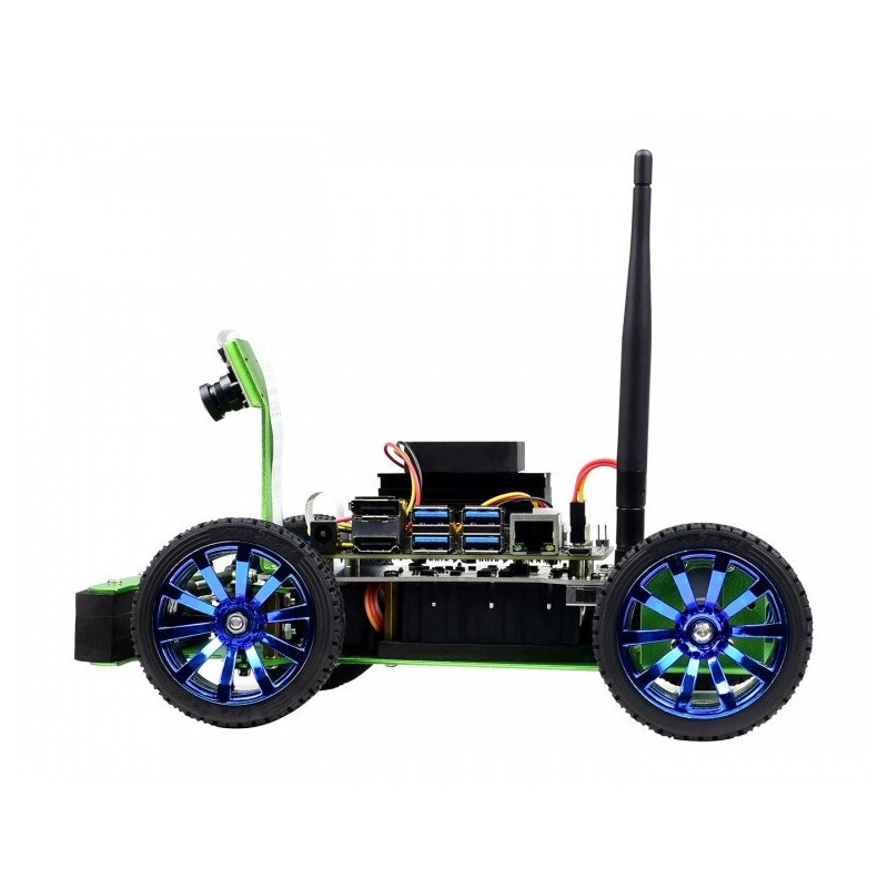 JetRacer - 4-kołowa platforma robota AI z kamerą i napędem DC oraz wyświetlaczem OLED dla Nvidia Jetson Nano