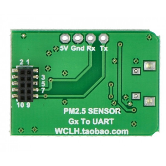 Адаптер IDC 10pin 1.27mm - microUSB для датчика PMS7003