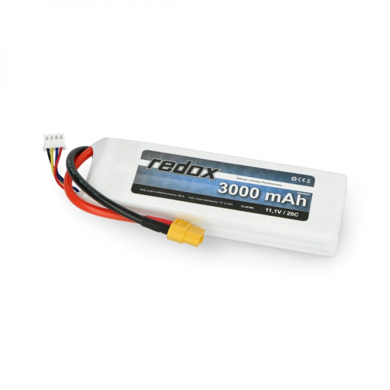 Pakiet Li-Pol Redox 3000 mAh 11.1V 20C
