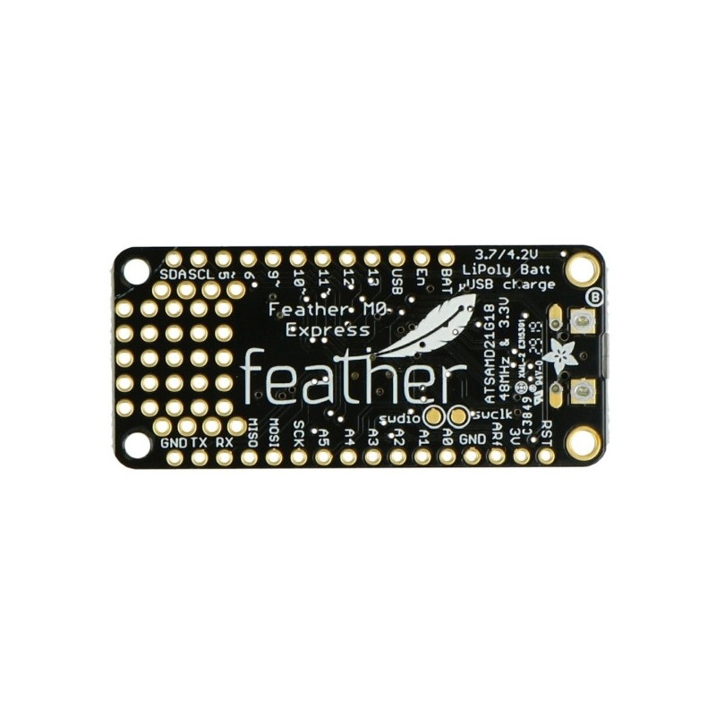 Adafruit Feather M0 Express 32-bit - zgodny z CircuitPython i Arduino