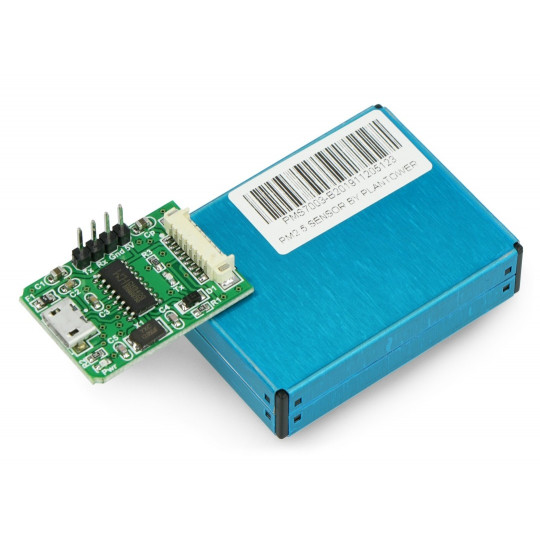 IDC 10pin 1.27mm - адаптер microUSB для датчика PMS7003 - з припаяними контактами