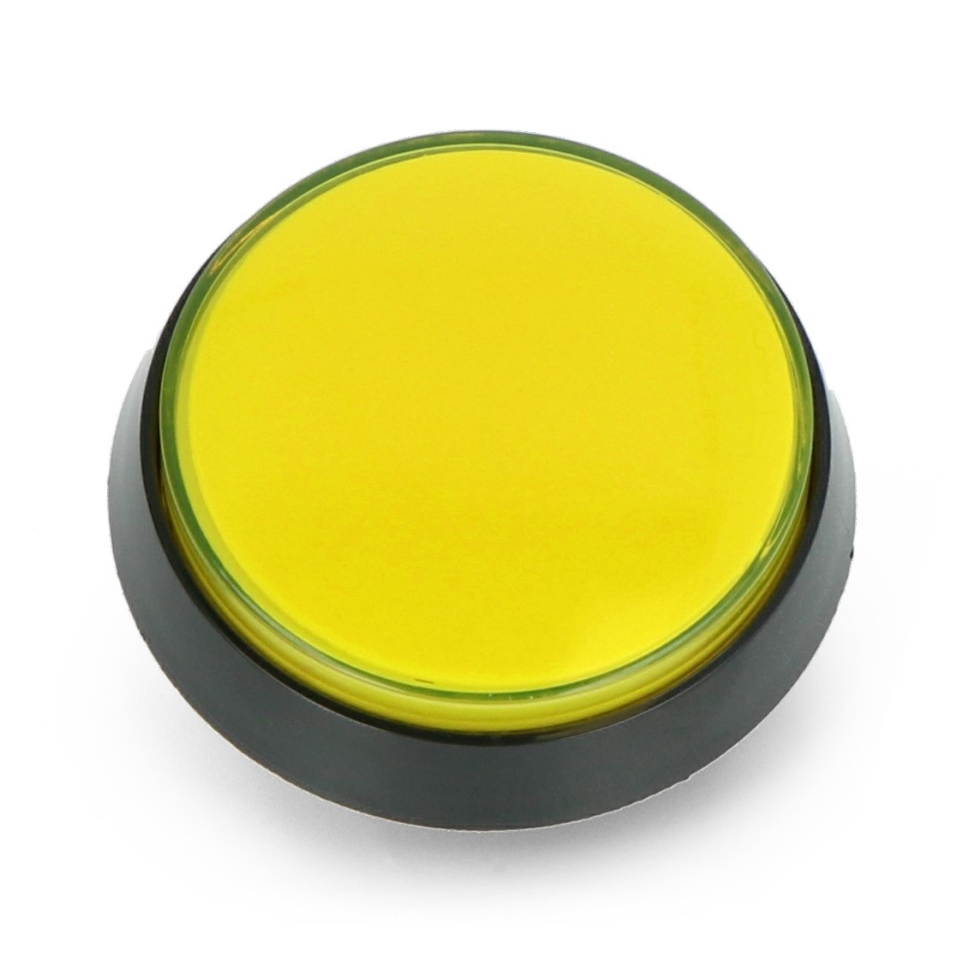 Push Button 6cm - żółty (wersja eko2)