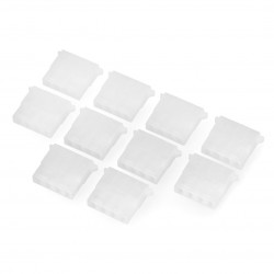 Obudowa wtyku żeńskiego na przewód 4-pin raster 5,08mm - 10szt.