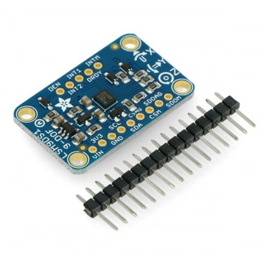 LSM9DS1 9DoF IMU - 3-осьовий I2C/SPI акселерометр, гіроскоп та магнітометр - Adafruit 3387