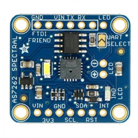 AS7262 - 6-канальний датчик спектру/кольору видимого світла - Adafruit 3779