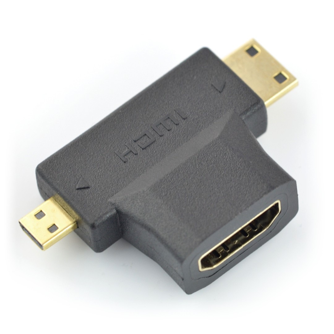 Przejściówka HDMI - miniHDMI/microHDMI