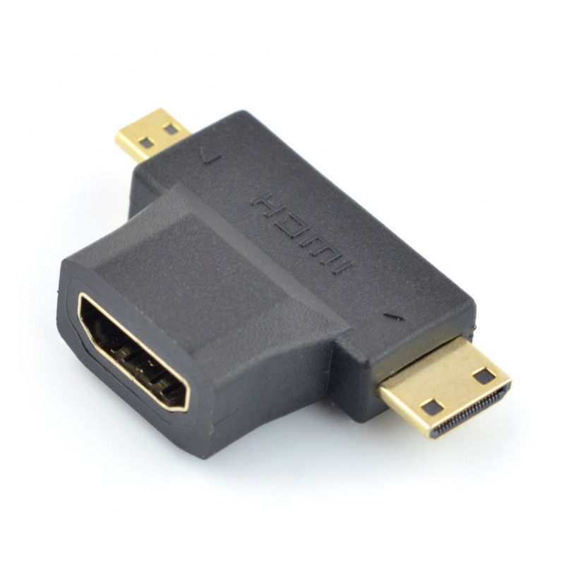 Przejściówka HDMI - miniHDMI / microHDMI