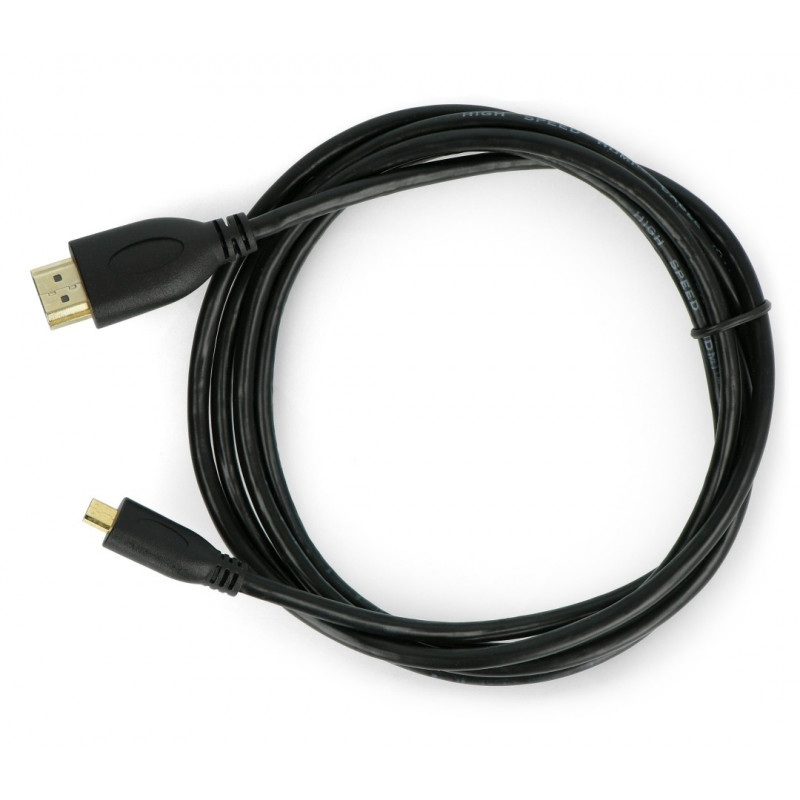 Przewód Lanberg microHDMI - HDMI - 1,8m
