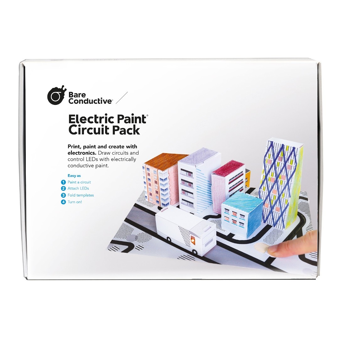 Bare Conductive Electric Paint Circuit Pack - świecąca makieta miasta