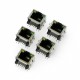 Gniazdo sieciowe 8P8C RJ45 ekranowane z diodami LED Gniazdo sieciowe 8P8C RJ45 ekranowane z diodami LED