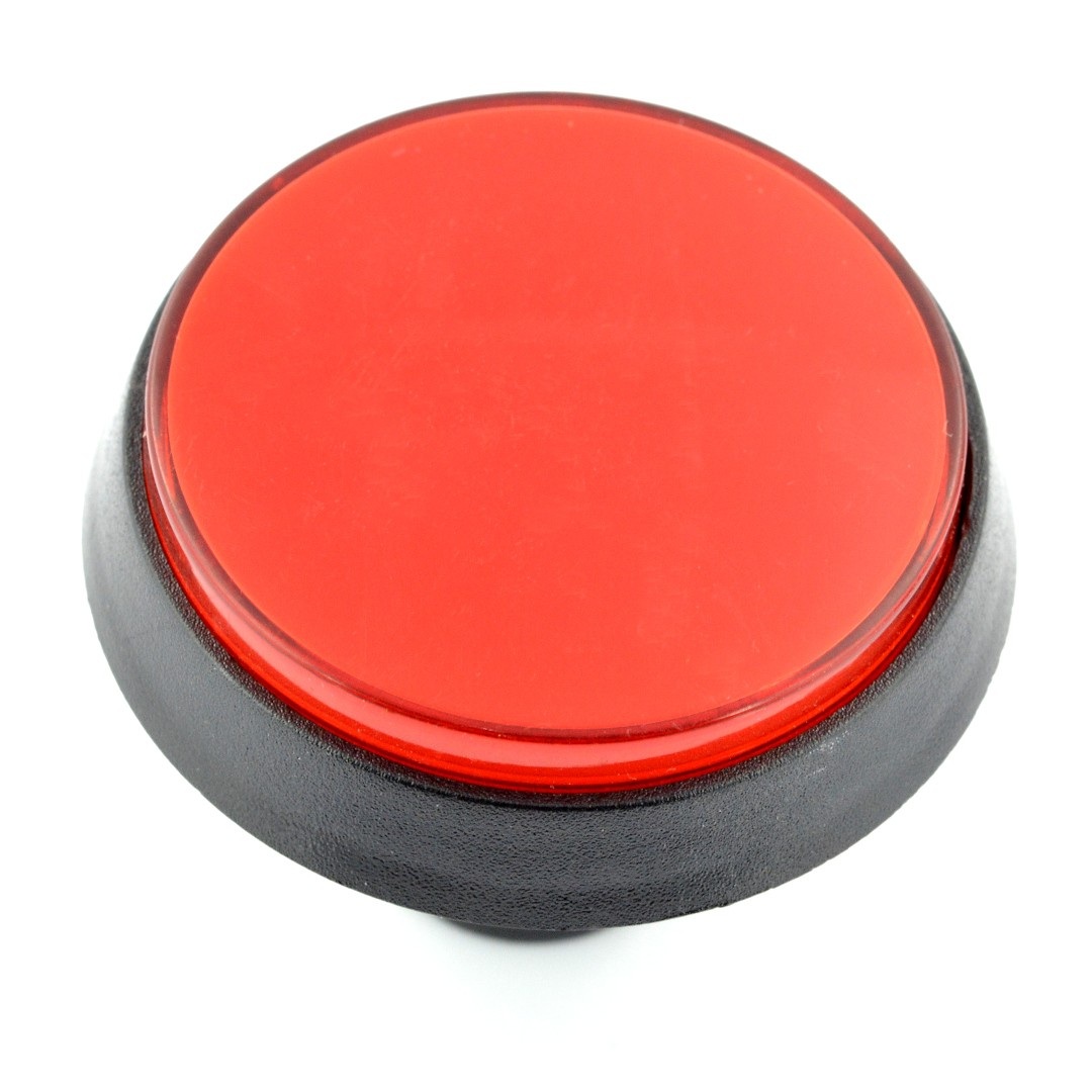 Push Button 6cm - czerwony (wersja eko2)