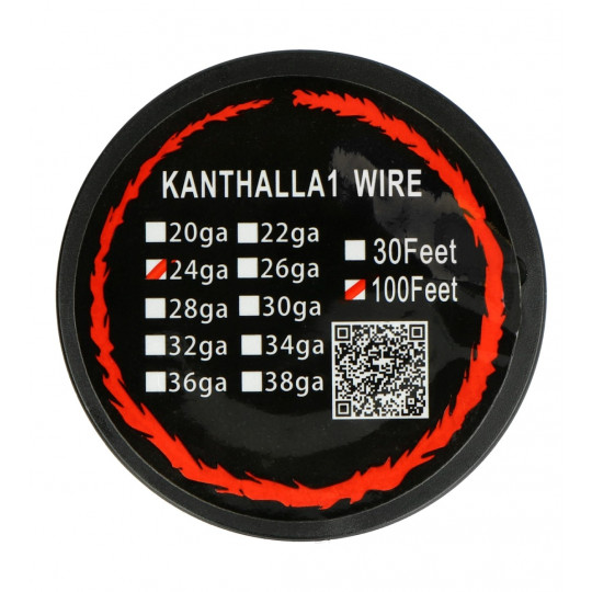 Дріт опору Kanthal A1 0,51 мм 6 Ом/м - 30,5 м