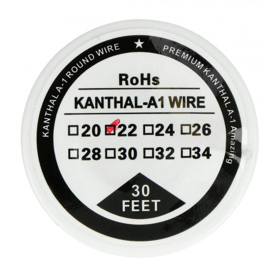 Дріт опору Kanthal A1 0,64 мм 4,9 Ом/м - 9,1 м