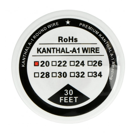 Дріт опору Kanthal A1 0,81 мм 2,85 Ом/м - 9,1 м