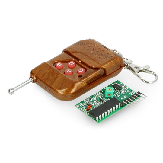 Чотириканальний радіомодуль 433 МГц + пульт дистанційного керування