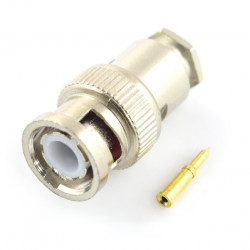 Wtyk BNC skręcany RG58 - 50Ω