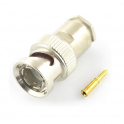 Wtyk BNC skręcany RG6 - 75Ω