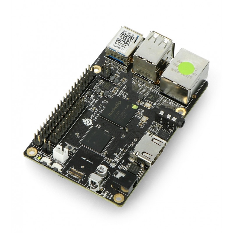 Pine64 ROCK64 -  Rockchip RK3328 Cortex A53 Quad-Core 1,2GHz + 1GB RAM