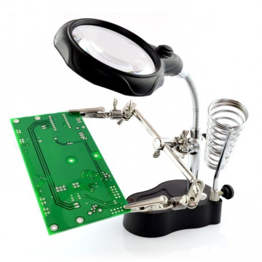 Тримач зі збільшувальним склом та світлодіодним підсвічуванням - третій вживаний ZD-126-2