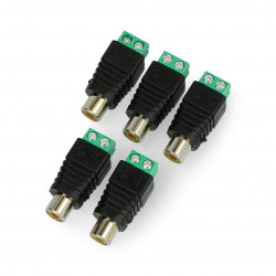 Gniazdo RCA z szybkozłączem śrubowym