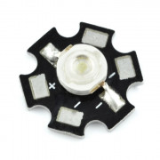 Dioda Power LED Star 3 W - niebieska z radiatorem