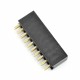 Gniazdo żeńskie 2x10 raster 2,54 mm Gniazdo żeńskie 2x10 raster 2,54 mm