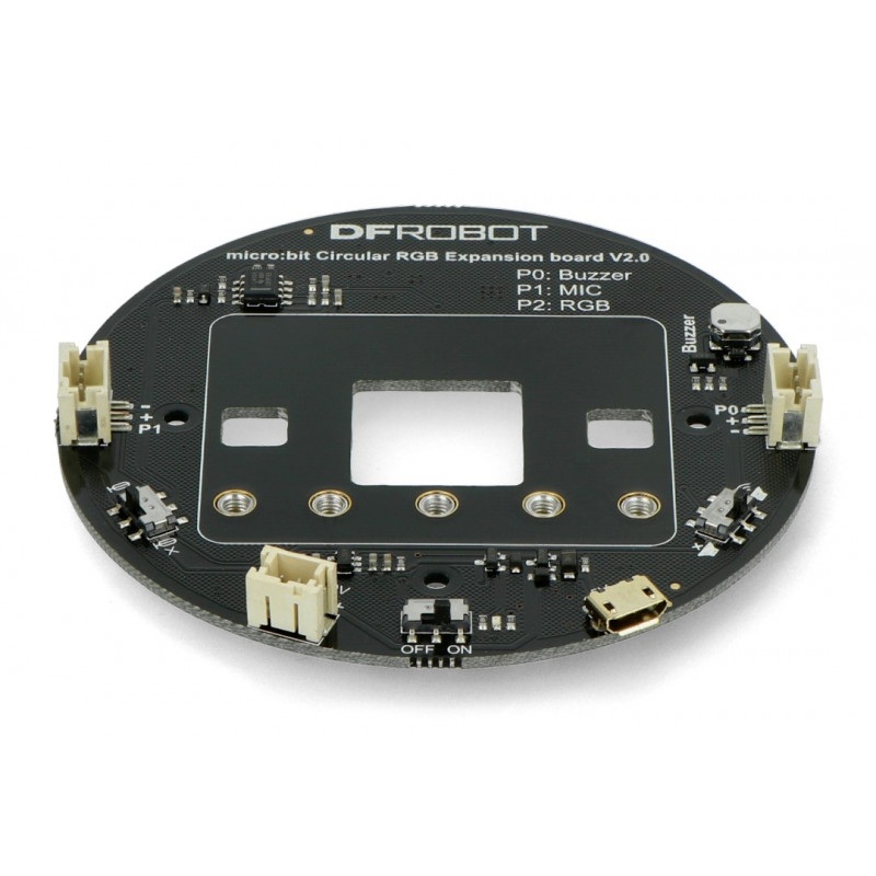 DFRobot - okrągła płytka rozszerzeń LED RGB dla Micro:bit