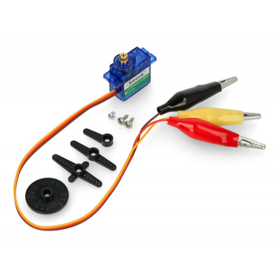 Сервопривід - мікро - 180 градусів - затискачі типу