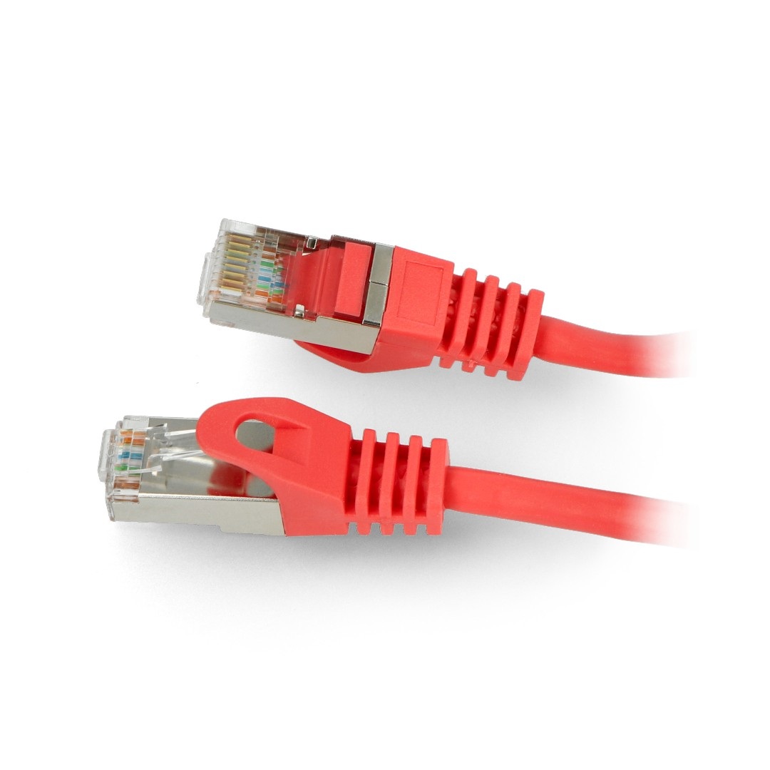 Przewód sieciowy Lanberg Ethernet Patchcord FTP kat. 5e 30m - czerwony
