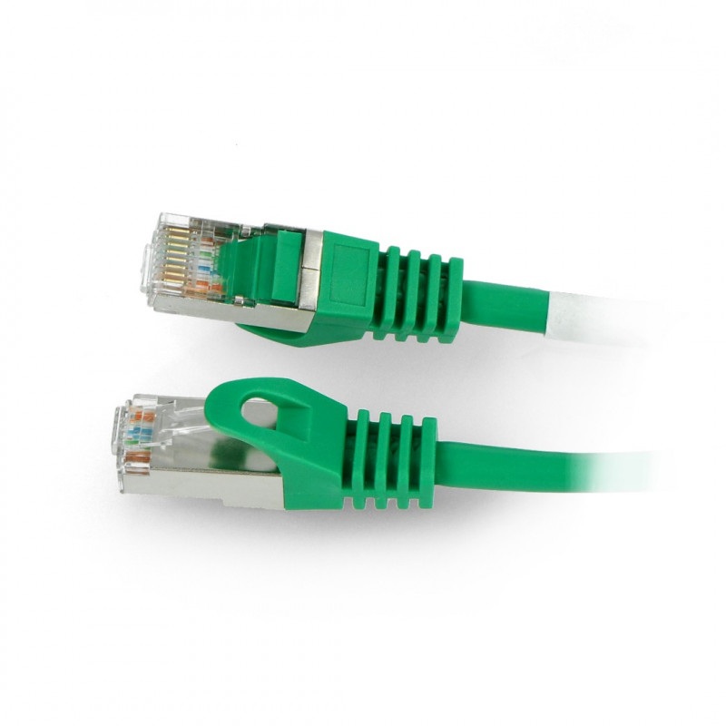 Przewód sieciowy Lanberg Ethernet Patchcord FTP 5e 50m - zielony