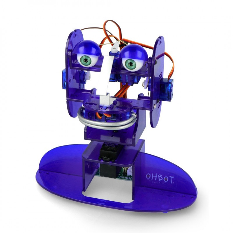 Robot edukacyjny Ohbot 2.1 złożony z oprogramowaniem
