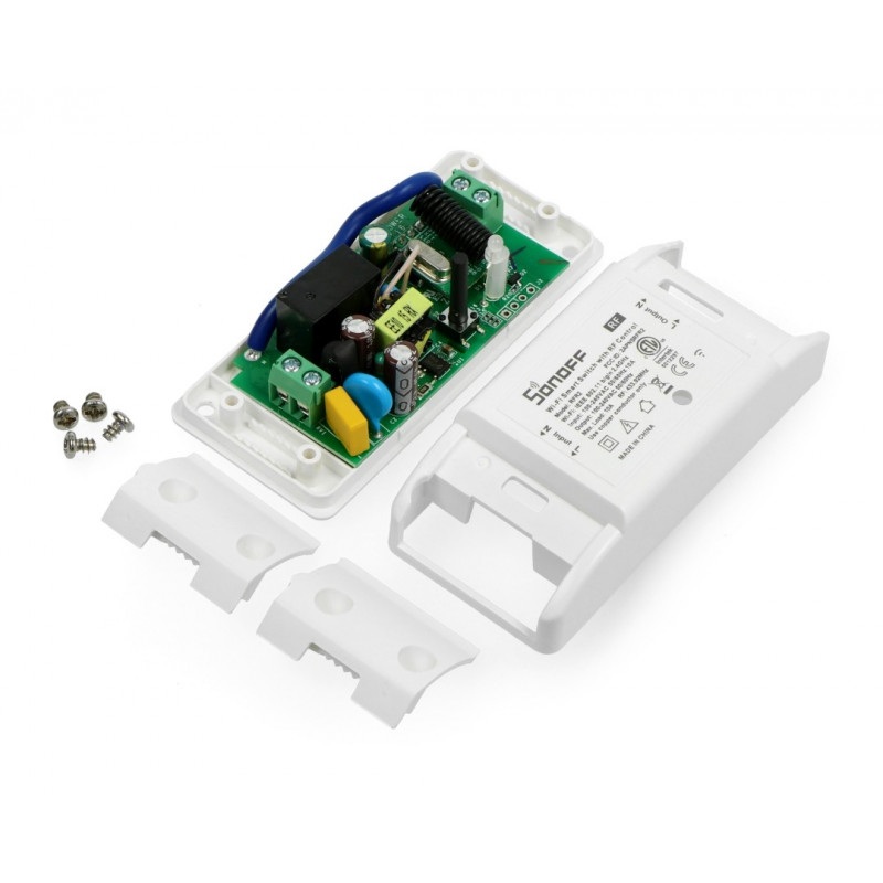 Sonoff RF R2 - przekaźnik 230V - przełącznik RF 433MHz + WiFi Android / iOS