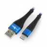 Przewód eXtreme Spider USB A - USB C - 1,5m - niebieski - zdjęcie 1