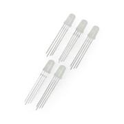 Dioda LED 5mm RGB matowa wsp. katoda - 5 szt.