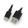 Przewód Goobay USB A 2.0 - USB C czarny - 1m - zdjęcie 1